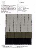 9/- linen&cotton dot line stripe