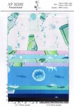 Printed Oxford ラムネ海月kurage