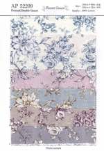 Printed Double Gauze Flower Gauze