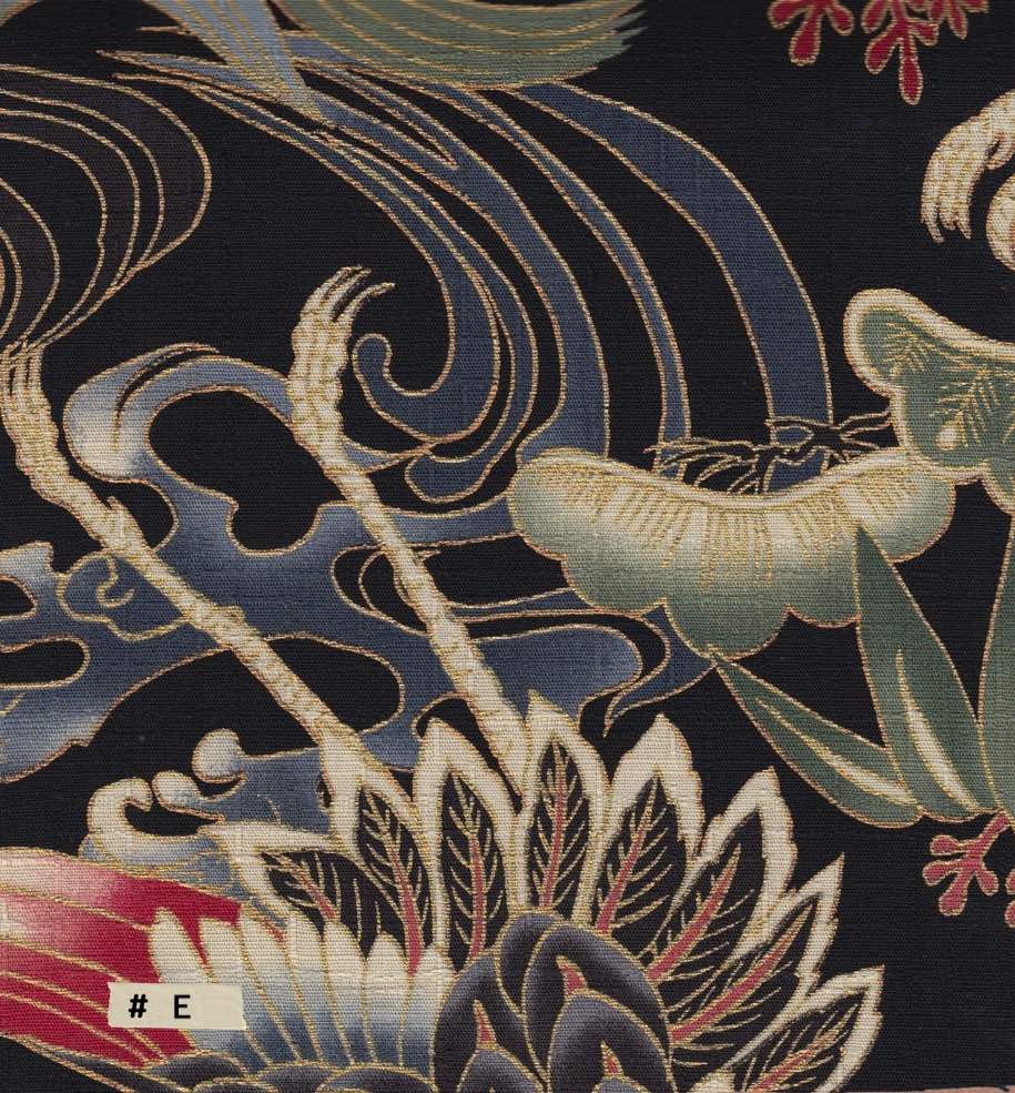269 古布、絣、富士に鶴、亀、幅、54x83センチの額入りです。 古布 山陰絵絣 倉吉絣 鶴亀に幾何文 枯れ藍 160cm 美品 アート