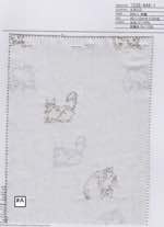 60ローン刺繡　ネコ