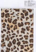 アンティークデシン　ヒョウ柄