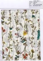 60ローン　ストライプ花