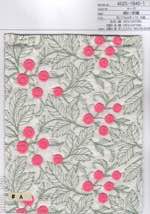 綿ローン刺繍　花柄(12451)