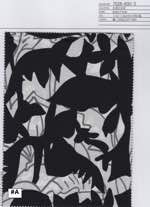 60タイプライター　抽象花