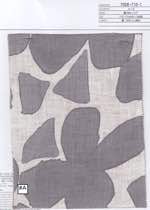 麻100シーティング　単色大花