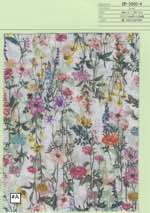 60ローンデジタルプリント　縦流れ花