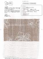 60/1リネン刺繍 6inch Loop flower（キナリ）
