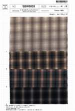 オーガニックオンブレーミニチェックワッシャー