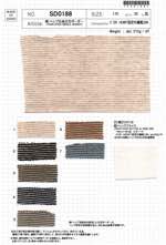 綿/ヘンプ先染天竺ボーダー