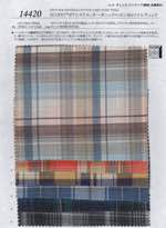 ECOPET® ポリエステル/オーガニックコットン45sツイルチェック