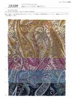 60sローンペイズリー柄プリント