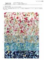 60sローン水彩小花柄プリント