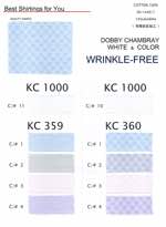 DOBBY CHAMBRAY WHITE&COLOR